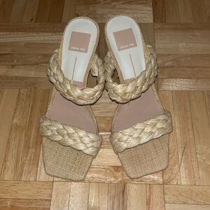 Dolce Vita Paily Raffia Heels